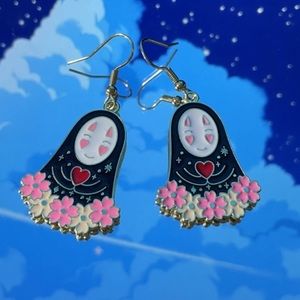 ☁️ spirited away studio Ghibli enamel earrings!